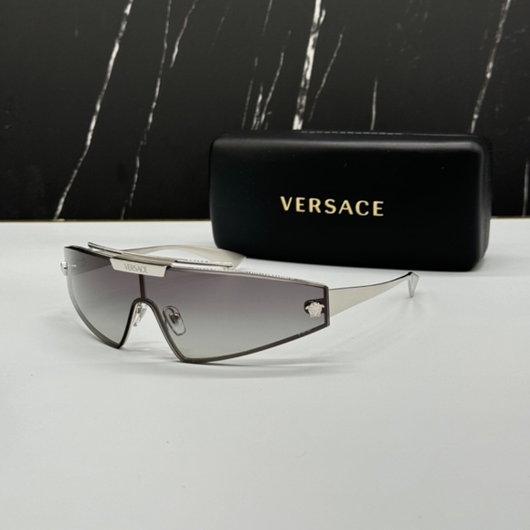 NEW VE2265 100011 VERSACE MOD 2265 1000/11 SILVER VE2265 1000/11 SUNGLASSES
